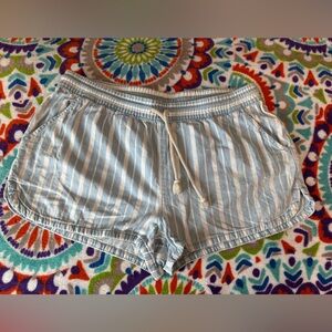 Aerie Light Blue and White casual beach vibes Shorts.